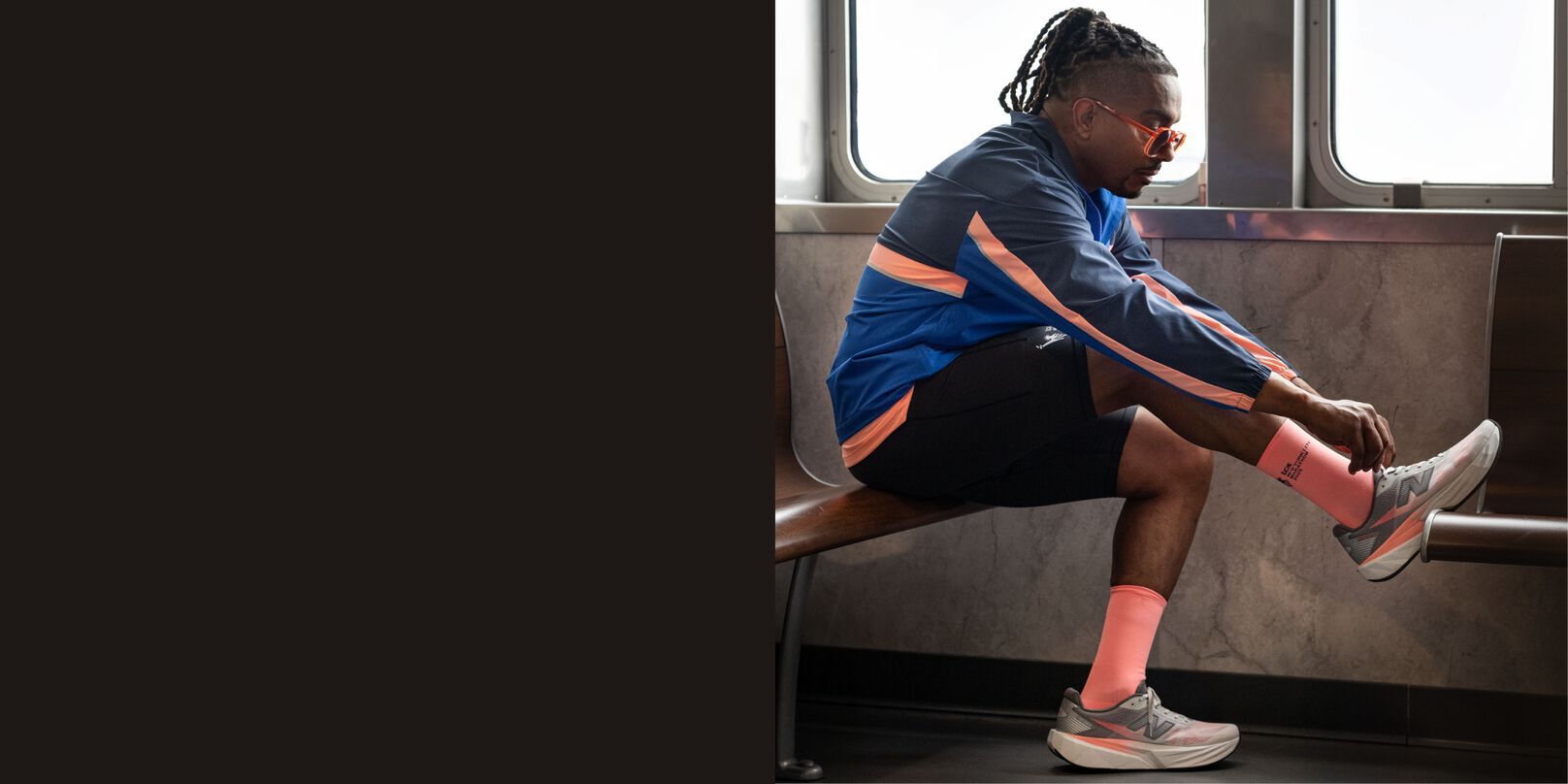 Sydney McLaughlin-Levrone wearing NB 9060s and the FuelCell Rebel 